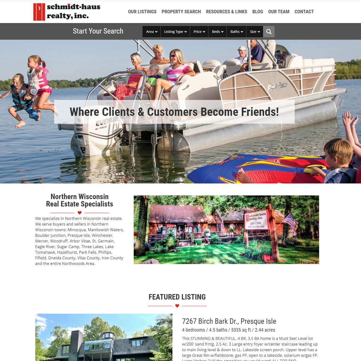 SchmidtHaus Realty WEB WORK LIFE  Site Design